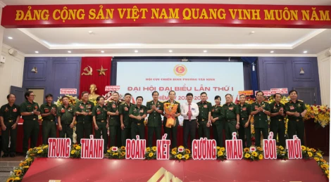 Ông Thái Bá Hải giữ chức Chủ tịch Hội Cựu chiến binh phường Tân Ninh