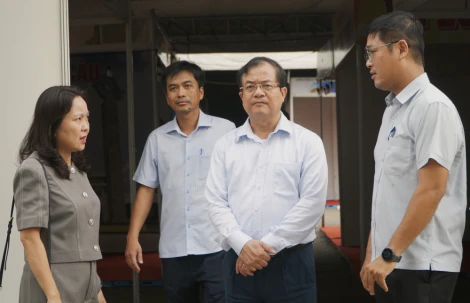 Phó Chủ tịch UBND tỉnh Nguyễn Hồng Thanh kiểm tra công tác chuẩn bị chuỗi sự kiện ngành Công Thương khu vực phía Nam lần thứ XI