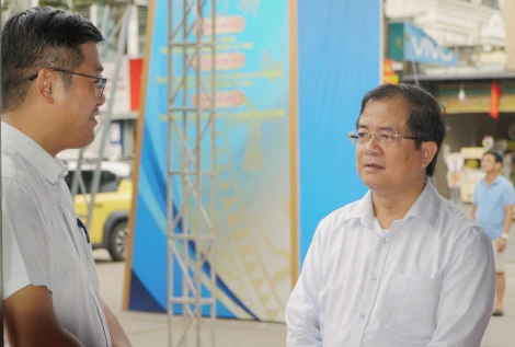 Phó Chủ tịch UBND tỉnh Nguyễn Hồng Thanh kiểm tra công tác chuẩn bị chuỗi sự kiện ngành Công Thương khu vực phía Nam lần thứ XI