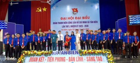 Chị Nguyễn Thị Thắm giữ chức Bí thư Đoàn TNCS Hồ Chí Minh xã Tân Biên