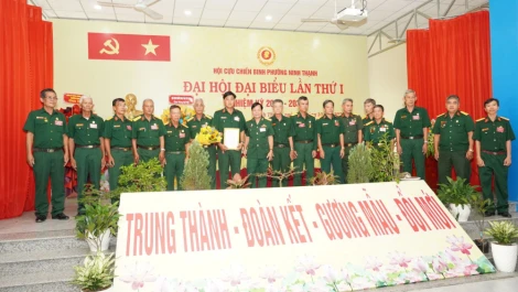 Ông Lê Thanh Pháo giữ chức Chủ tịch Hội Cựu chiến binh phường Ninh Thạnh