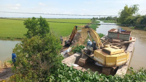 Xã Tuyên Bình: Vỡ đê làm thiệt hại hoàn toàn 60ha lúa