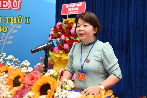 Bà Lê Thị Mỹ Lệ giữ chức Chủ tịch Hội Liên hiệp Phụ nữ xã Cầu Khởi