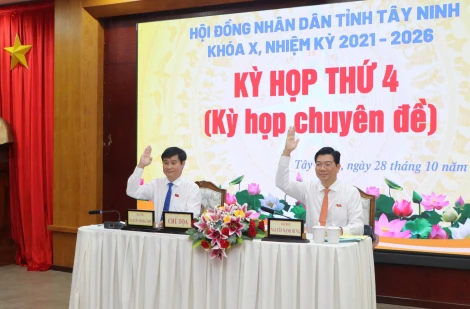 Kỳ họp thứ 4 HĐND tỉnh khóa X thông qua 3 Nghị quyết