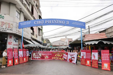 Khảo sát xây dựng mô hình 'Chợ Phường 3 không tiền mặt'