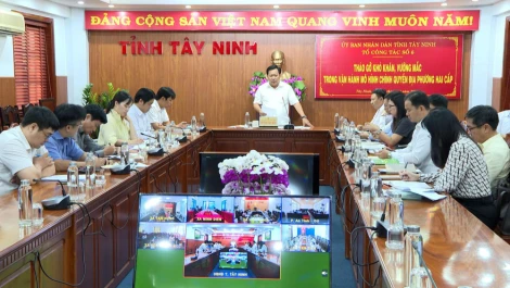 Tổ công tác số 6: Họp tháo gỡ khó khăn, vướng mắc trong vận hành mô hình chính quyền địa phương 2 cấp