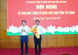 UBMTTQ Việt Nam tỉnh Tây Ninh có tân Phó Chủ tịch