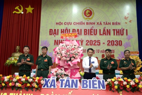 Ông Nguyễn Thành Trung giữ chức Chủ tịch Hội Cựu chiến binh xã Tân Biên