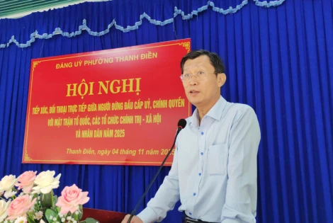 Đảng ủy Phường Thanh Điền: Tổ chức tiếp xúc, đối thoại với MTTQ, các đoàn thể và Nhân dân