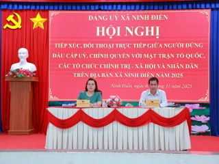 Xã Ninh Điền: Đối thoại với MTTQ, các đoàn thể và Nhân dân