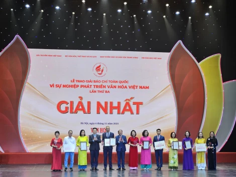 Vinh danh 95 tác phẩm đoạt Giải Báo chí toàn quốc Vì sự nghiệp Phát triển văn hóa Việt Nam lần thứ ba