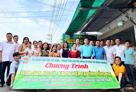 Đoàn công tác Hội Nông dân tỉnh Tây Ninh học tập kinh nghiệm tại các Hợp tác xã tiêu biểu tỉnh Đồng Nai