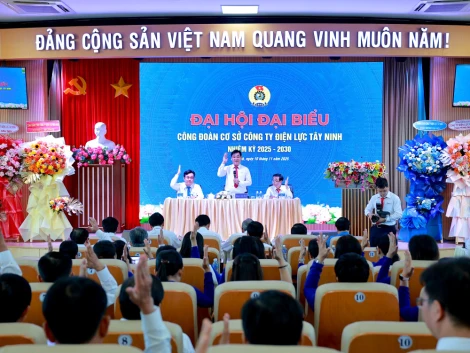 Đại hội Công đoàn cơ sở Công ty Điện lực Tây Ninh nhiệm kỳ 2025-2030