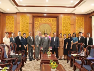 Lãnh đạo tỉnh Tây Ninh tiếp Tập đoàn xây dựng Thái Bình Dương đến chào xã giao