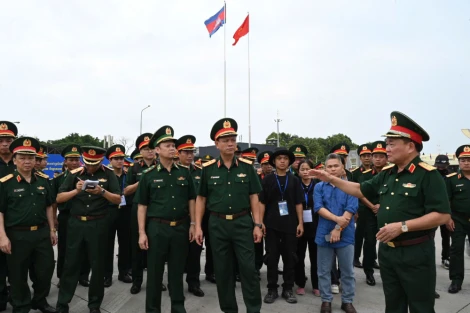 Tổng duyệt Chương trình giao lưu hữu nghị quốc phòng biên giới Việt Nam - Campuchia lần thứ hai, năm 2025