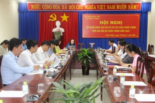 Xã Châu Thành tổ chức tập huấn nâng cao Bộ chỉ số cải cách hành chính năm 2025