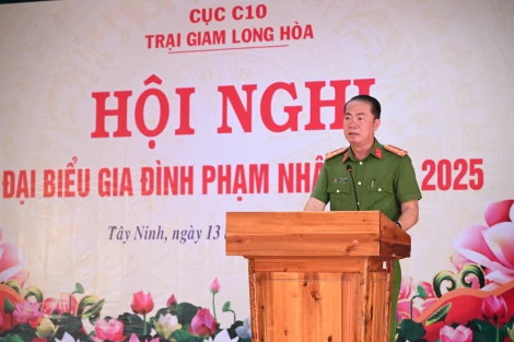 Trại giam Long Hòa tổ chức Hội nghị đại biểu gia đình phạm nhân năm 2025