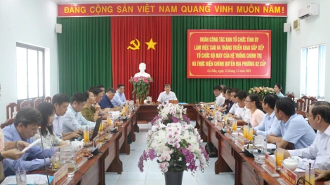 Trưởng ban Tổ chức Tỉnh ủy Tây Ninh làm việc với các địa phương sau hơn 4 tháng hợp nhất