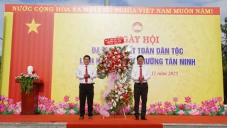 Phường Tân Ninh: Rộn ràng Ngày hội Đại đoàn kết toàn dân tộc ở khu dân cư