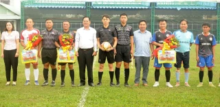 Khai mạc Giải bóng đá phường Khánh Hậu mở rộng năm 2025