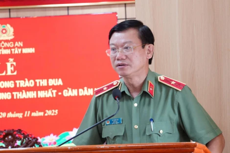 Công an tỉnh Tây Ninh phát động phong trào thi đua 'Ba nhất'