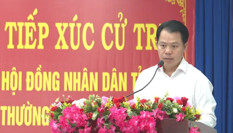 Đại biểu HĐND tỉnh tiếp xúc cử tri xã Tân Đông