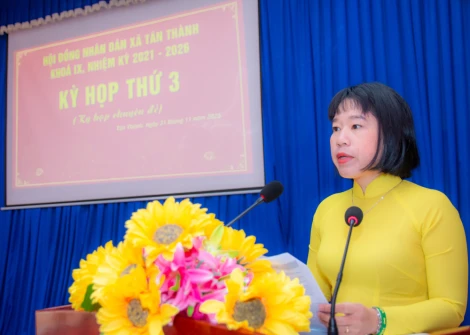 HĐND xã Tân Thành tổ chức kỳ họp thứ 3, nhiệm kỳ 2021-2026