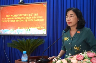 Cử tri xã Tân Long đặc biệt quan tâm việc bảo đảm an toàn giao thông