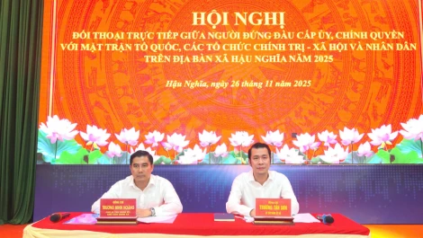 Xã Hậu Nghĩa tổ chức đối thoại với MTTQ, các tổ chức chính trị – xã hội và Nhân dân