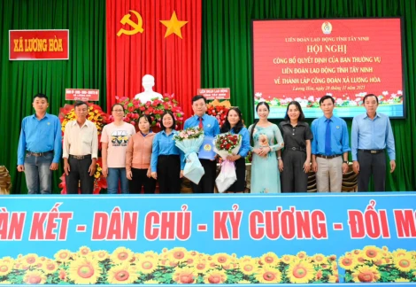 Ông Lê Hữu Thiện giữ chức Chủ tịch Công đoàn xã Lương Hòa