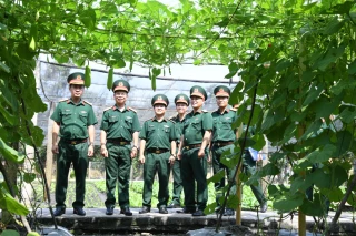Bộ Chỉ huy Quân sự tỉnh Tây Ninh tổ chức tham quan công tác tăng gia sản xuất