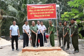 Khởi công xây dựng nhà ở cho lực lượng tham gia bảo vệ an ninh trật tự ở cơ sở