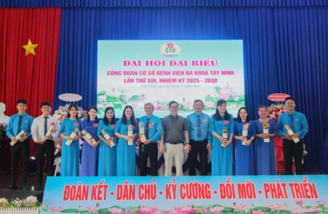 Bác sĩ CKI Hồ Triết Việt Hùng Nam được bầu giữ chức Chủ tịch Công đoàn cơ sở Bệnh viện Đa khoa Tây Ninh
