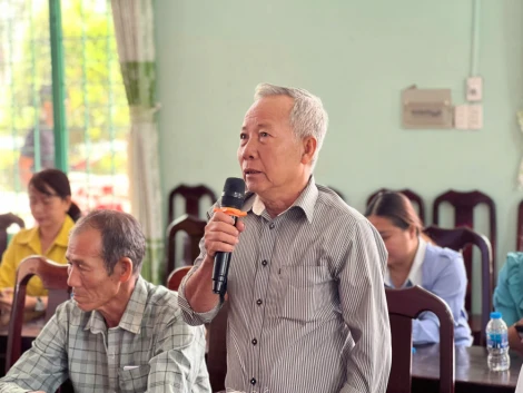 Bí thư Đảng ủy xã An Ninh đối thoại với Nhân dân về công tác giữ gìn an ninh, trật tự