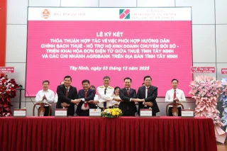 Hợp tác chuyển đổi số và hóa đơn điện tử cho hộ kinh doanh tại Tây Ninh