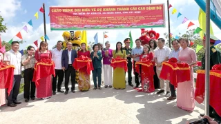 Xã Nhơn Ninh khánh thành cầu Cao Đình Độ