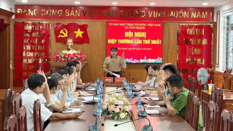 UBMTTQ Việt Nam xã Tân Thạnh tổ chức Hội nghị hiệp thương lần thứ nhất