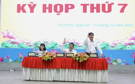 HĐND tỉnh Tây Ninh thông qua 9 Nghị quyết đầu tiên của Kỳ họp thứ 7