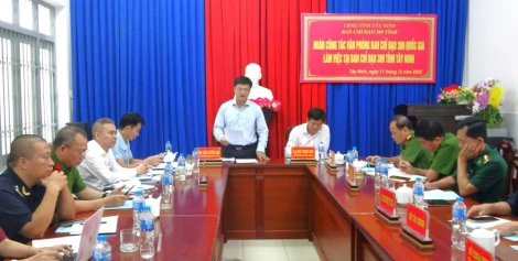 Đoàn công tác Văn phòng Ban Chỉ đạo 389 Quốc gia làm việc tại Tây Ninh