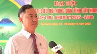 Đại biểu dự Đại hội đại biểu Hội Nông dân tỉnh Tây Ninh đóng góp ý kiến cho nhiệm kỳ mới
