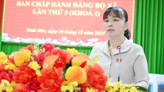 Xã Bình Đức: Hội nghị Ban Chấp hành Đảng bộ lần thứ 3