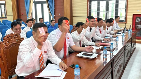 Xã Tân Thạnh tổ chức Hội nghị Ban Chấp hành Đảng bộ lần thứ 3