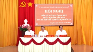 Cử tri xã Long Chữ đồng thuận cao với kết quả Kỳ họp thứ 10