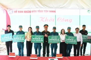 Khởi công xây dựng Nhà tình nghĩa quân - dân