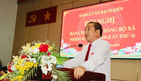 Xã Rạch Kiến: Hội nghị Ban Chấp hành Đảng bộ xã lần thứ 4