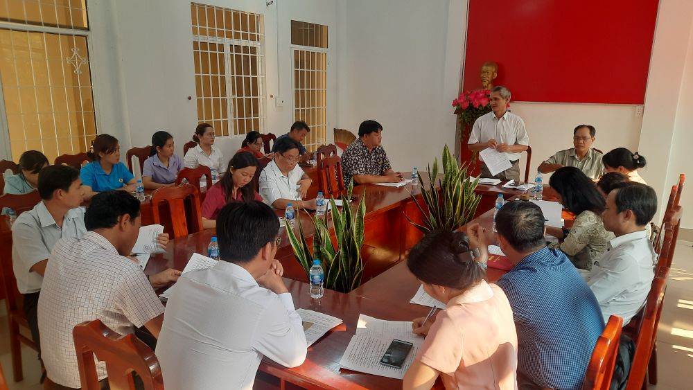 Đoàn giám sát làm việc tại phường Ninh Thạnh